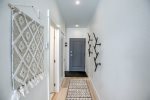 Front entrance hallway with coat rack 